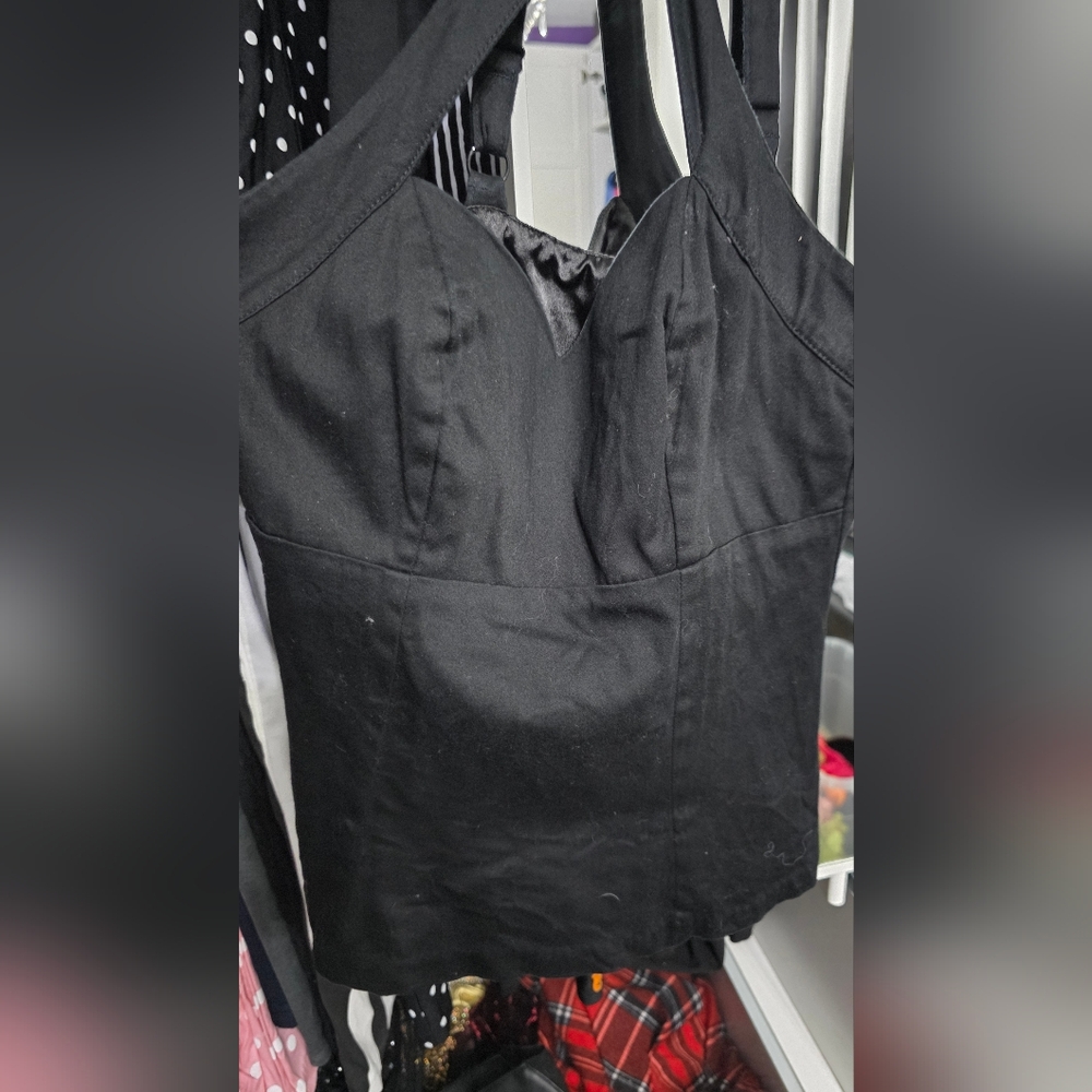 EUC Deadly Dames Vixen Top Black - Picture 3 of 4